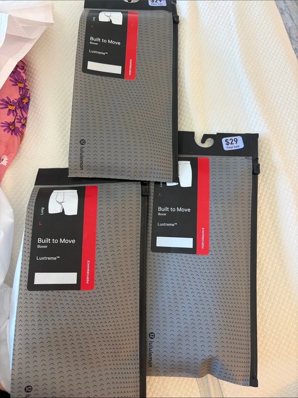 lululemon athletica Built to move Luxtreme boxers